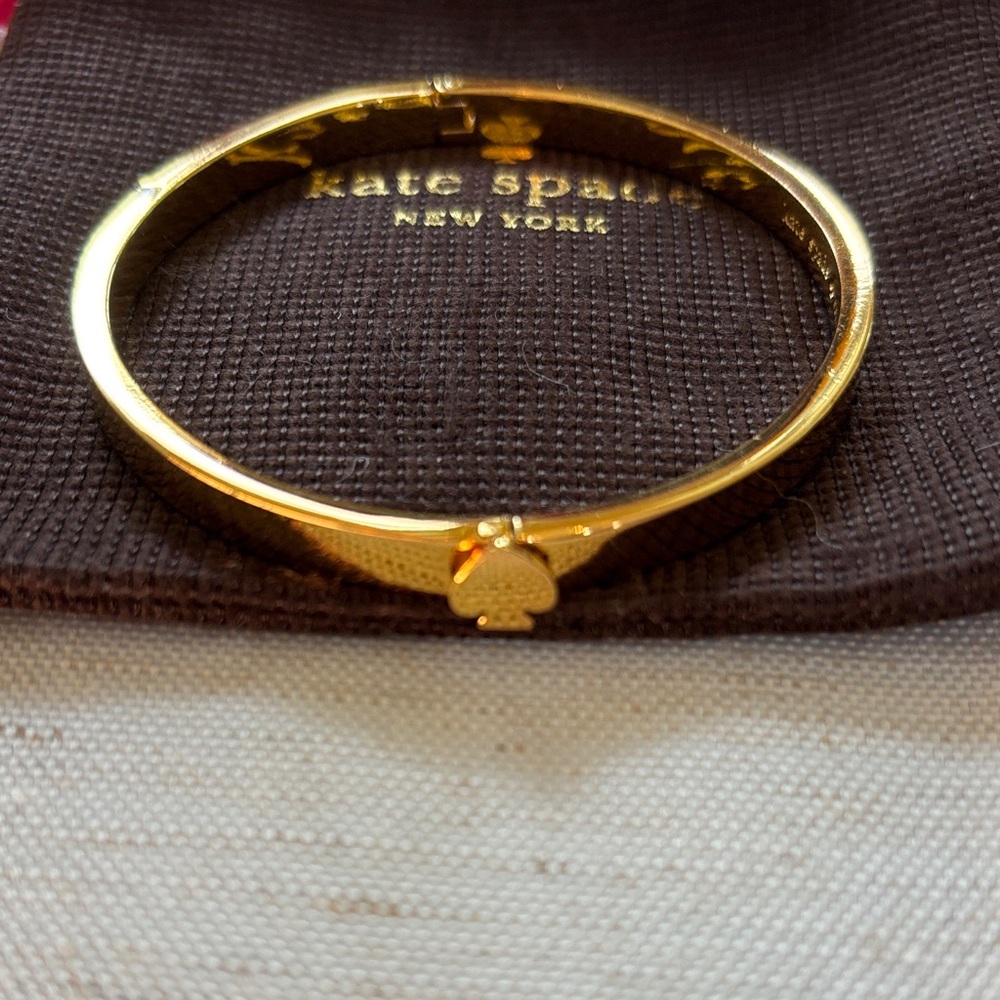 Kate Spade Gold Hinged Bangle